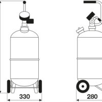 Raasm Λαδιέρα Αναρρόφησης 80L Με Γυάλα