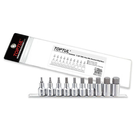 Toptul Σετ Καρυδάκια με μύτη Allen Κοντά 1/2 (55mm) ,4-19mm, 10pcs