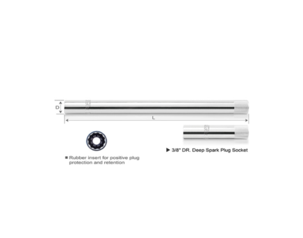Toptul Καρυδάκι 3/8 για Μπουζί 12 Point 14x250x19mm