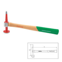 Toptul Σφυριλατόσφυρο Pick & Finishing - Crowned Face Φ40mm L138mm