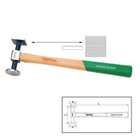 Toptul Σφυρί Heavy Shrinking - Flat Face and Shrill Milled Square Face Φ40mm 38x38mm