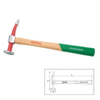 Toptul Σφυριλατόσφυρο Curved Pein & Finishing - Crowned Face Φ40mm L140mm