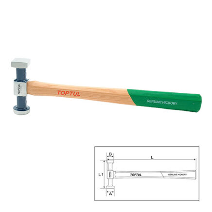 Toptul Σφυρί Light Bumping - Flat Face Φ32mm 25x25mm
