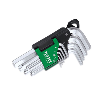 Toptul Κλειδιά Γωνίας Allen Short Type 1,5-10mm 9pcs