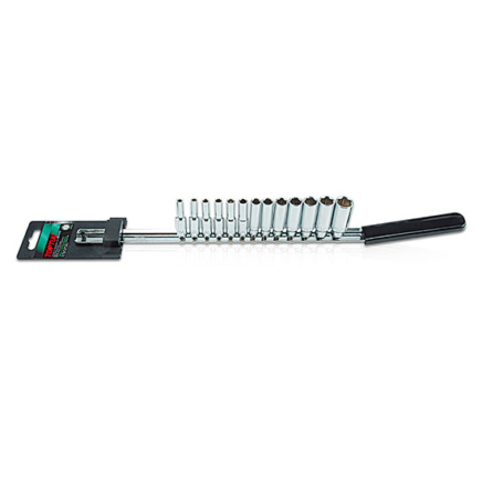 Toptul Σετ Καρυδάκια Χειρός 1/4 Μακριά Εξάγωνα 4-14mm 13τμχ