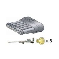 ΚΙΤ ΠΡΙΖΑ 6 ΘΕΣΕΙΣ ΘΗΛΥΚΗ ΓΙΑ ΚΑΛΩΔΙΟ 1,5mm